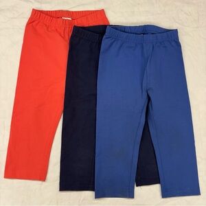 Hanna Kids Leggings Bundle of 3 - Orange Navy Blue Size 110/5 GUC VGUC